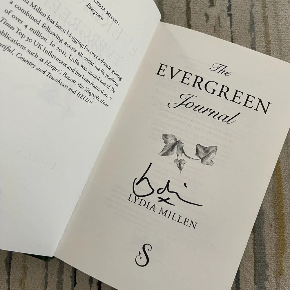 The Evergreen Journal by Lydia Millen AUTOGRAPHED COPY!